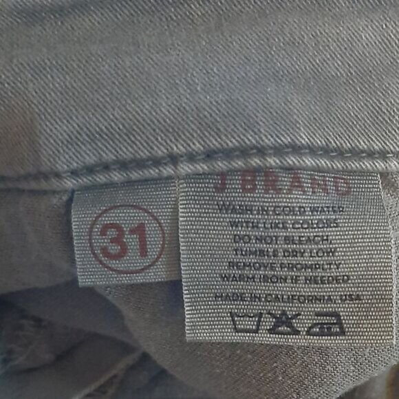 J BRAND Houlihan Vintage Olive Cargo Ankle Zip Low Rise Jeans Sz 31 - Picture 15 of 15